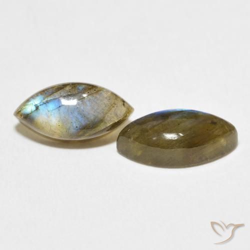 Pedras preciosas de Labradorita Multicolorido natural de 4.70 ct, Marquesa, Translúcido