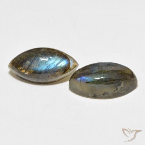 Pedras preciosas de Labradorita Multicolorido natural de 7.98 ct, Marquesa, Translúcido