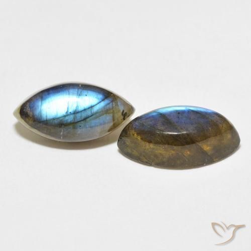 Pedras preciosas de Labradorita Multicolorido natural de 7.51 ct, Marquesa, Translúcido