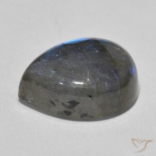 Labradorita Multicolorido Natural 10.67ct, Formato de pêra, Translúcido