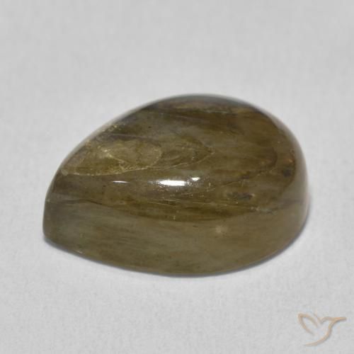 Labradorita Multicolorido Natural 10.14ct, Formato de pêra, Translúcido