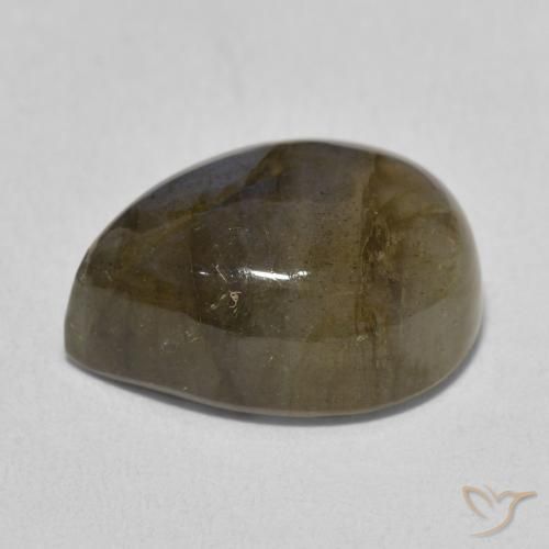 Labradorita Multicolorido Natural 10.41ct, Formato de pêra, Translúcido