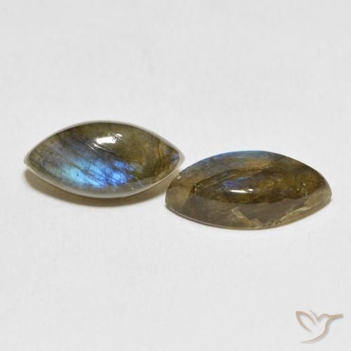Pedras preciosas de Labradorita Multicolorido natural de 6.55 ct, Marquesa, Translúcido
