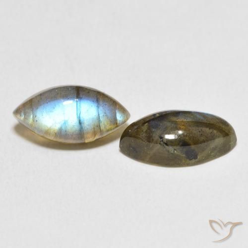 Pedras preciosas de Labradorita Multicolorido natural de 7.83 ct, Marquesa, Translúcido