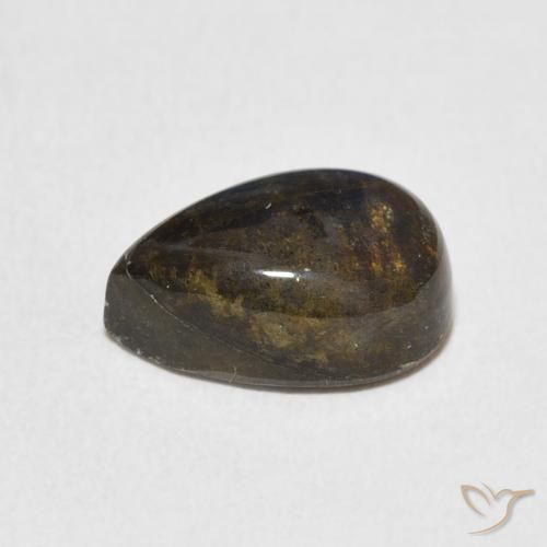 Labradorita Multicolorido Natural 3.95ct, Formato de pêra, Translúcido