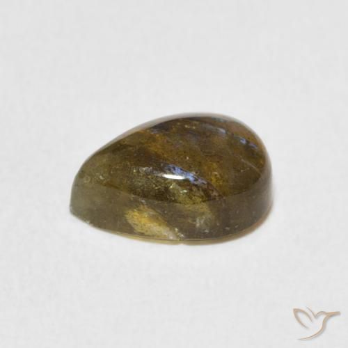 Labradorita Multicolorido Natural 1.80ct, Formato de pêra, Translúcido