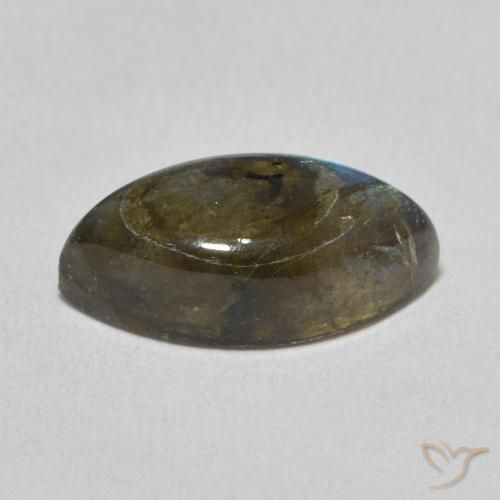 Labradorita Multicolorido Natural 5.88ct, Marquesa, Translúcido