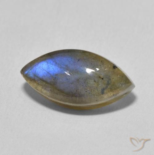 Labradorita Multicolorido Natural 5.38ct, Marquesa, Translúcido