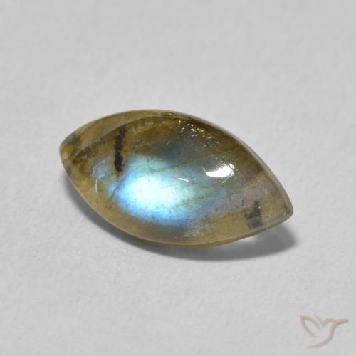 Labradorita Multicolorido Natural 2.83ct, Marquesa, Translúcido