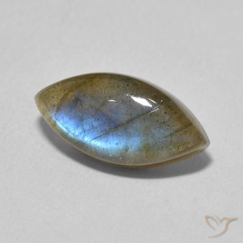 Labradorita Multicolorido Natural 4.70ct, Marquesa, Translúcido