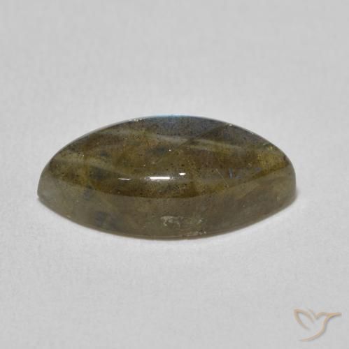 Labradorita Multicolorido Natural 4.70ct, Marquesa, Translúcido
