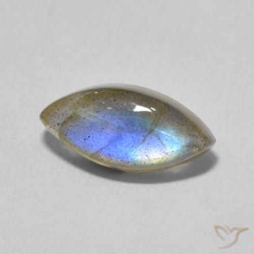 Labradorita Multicolorido Natural 3.27ct, Marquesa, Translúcido