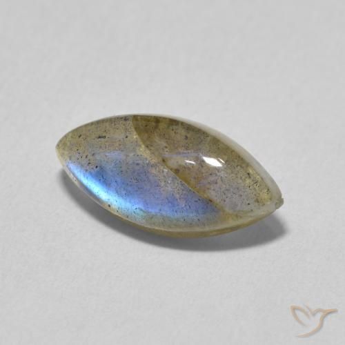 Labradorita Multicolorido Natural 3.14ct, Marquesa, Translúcido
