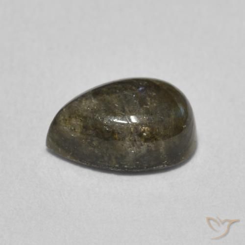 Labradorita Multicolorido Natural 1.68ct, Formato de pêra, Translúcido