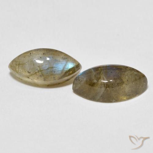 Pedras preciosas de Labradorita Multicolorido natural de 4.96 ct, Marquesa, Translúcido