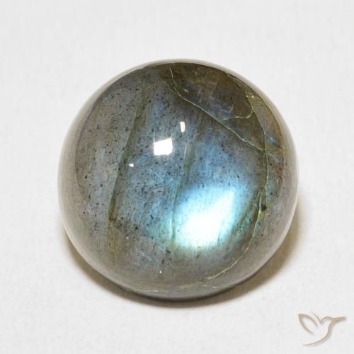 13.45ct Natural Multicolorido Labradorita, Redondo, Translúcido