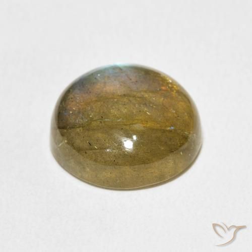 Labradorita Multicolorido Natural 9.57ct, Redondo, Translúcido