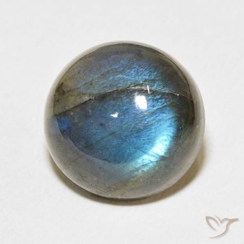 13.14ct Natural Multicolorido Labradorita, Redondo, Translúcido