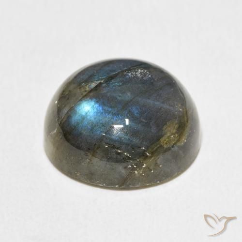 Labradorita Multicolorido Natural 13.14ct, Redondo, Translúcido