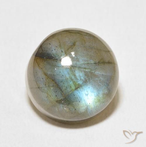 13.22ct Natural Multicolorido Labradorita, Redondo, Translúcido