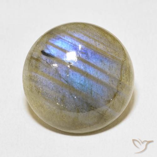 19.23ct Natural Multicolorido Labradorita, Redondo, Translúcido