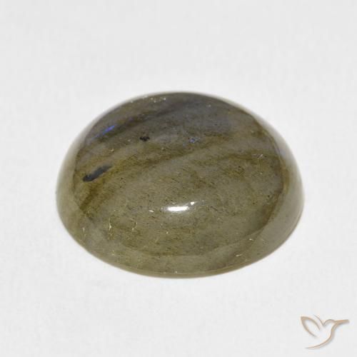 Labradorita Multicolorido Natural 19.23ct, Redondo, Translúcido