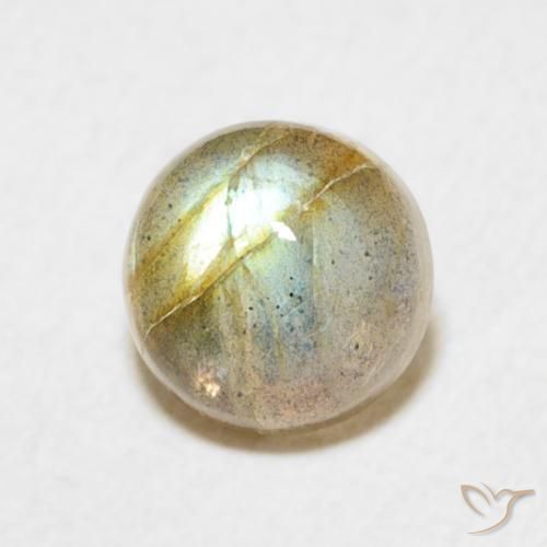 Labradorita Multicolorido Natural 1.66ct, Redondo, Translúcido