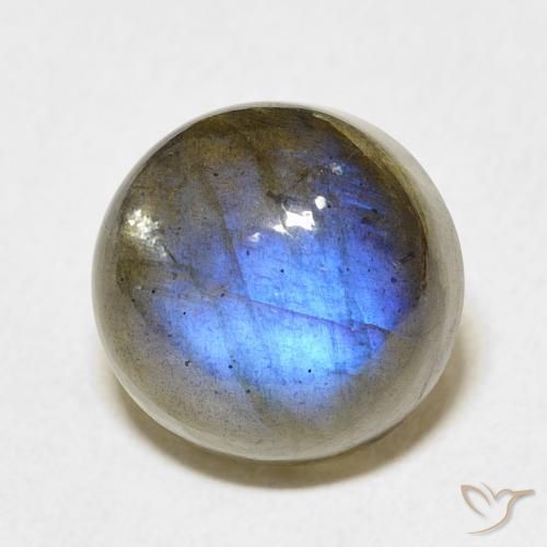 Labradorita Multicolorido Natural 8.22ct, Redondo, Translúcido