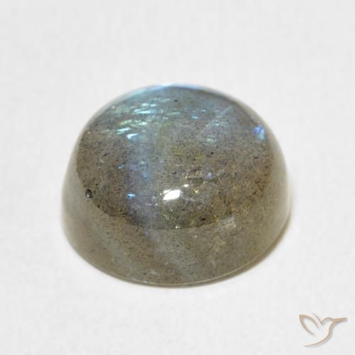 Labradorita Multicolorido Natural 6.25ct, Redondo, Translúcido
