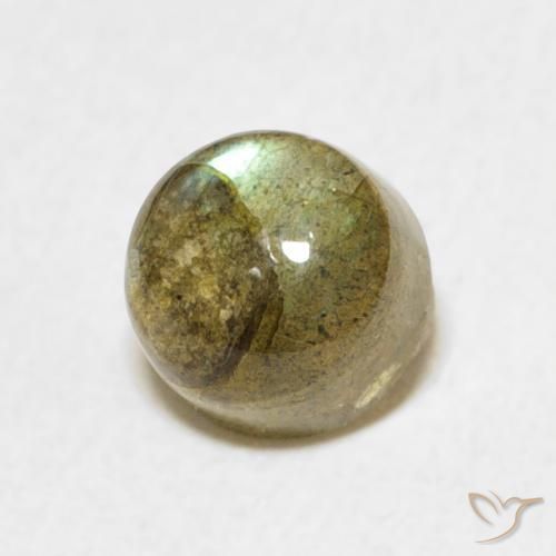 Labradorita Multicolorido Natural 1.34ct, Redondo, Translúcido