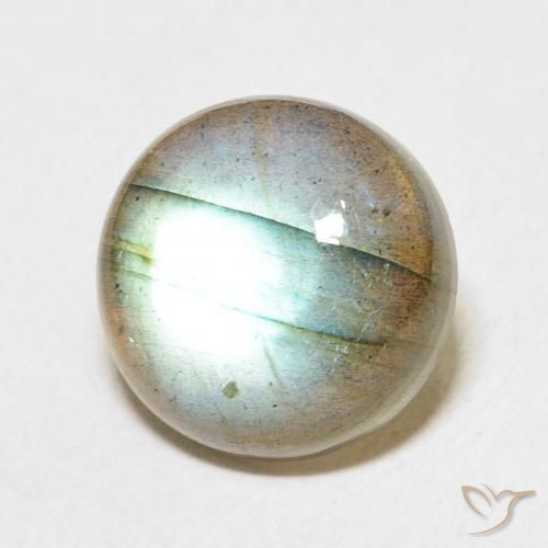 Labradorita Multicolorido Natural 8.34ct, Redondo, Translúcido
