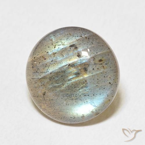 Labradorita Multicolorido Natural 6.92ct, Redondo, Translúcido