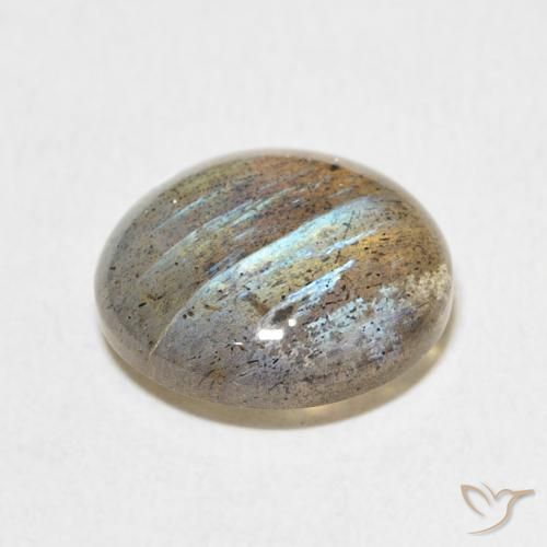 Labradorita Multicolorido Natural 6.92ct, Redondo, Translúcido
