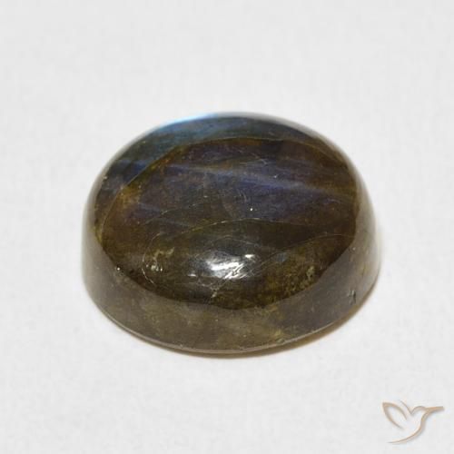 Labradorita Multicolorido Natural 8.51ct, Redondo, Translúcido