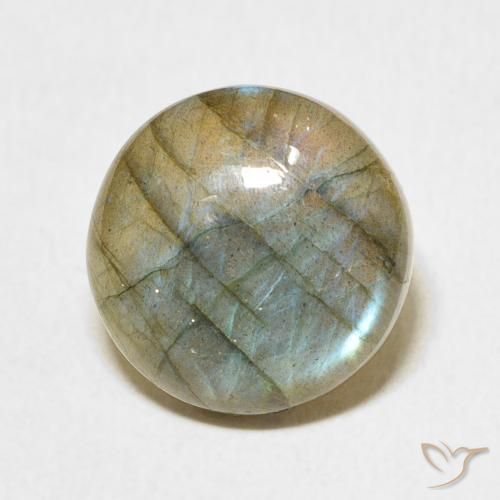 Labradorita Multicolorido Natural 7.25ct, Redondo, Translúcido
