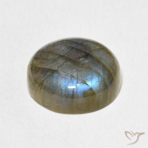 Labradorita Multicolorido Natural 7.25ct, Redondo, Translúcido