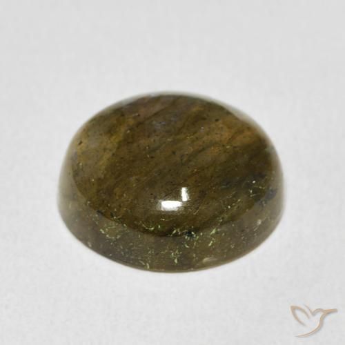 Labradorita Multicolorido Natural 9.47ct, Redondo, Translúcido