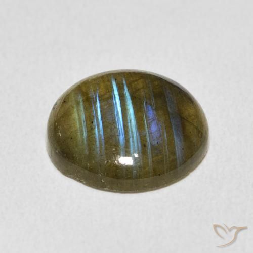 Labradorita Multicolorido Natural 7.10ct, Redondo, Translúcido
