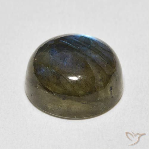 Labradorita Multicolorido Natural 12.91ct, Redondo, Translúcido