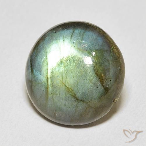 Labradorita Multicolorido Natural 12.54ct, Redondo, Translúcido