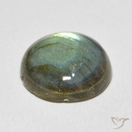 Labradorita Multicolorido Natural 12.54ct, Redondo, Translúcido