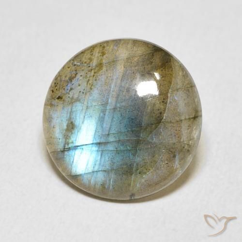 Labradorita Multicolorido Natural 6.38ct, Redondo, Translúcido