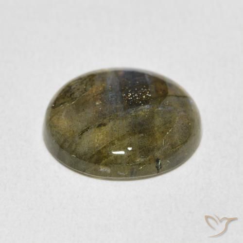 Labradorita Multicolorido Natural 6.38ct, Redondo, Translúcido