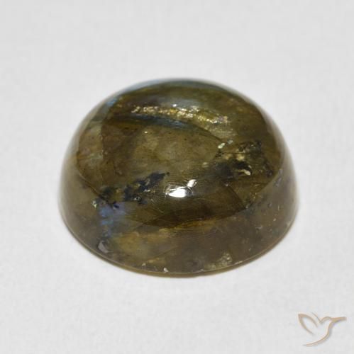 Labradorita Multicolorido Natural 15.88ct, Redondo, Translúcido