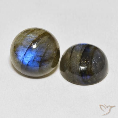 Pedras preciosas de Labradorita Multicolorido natural de 13.86 ct, Redondo, Translúcido