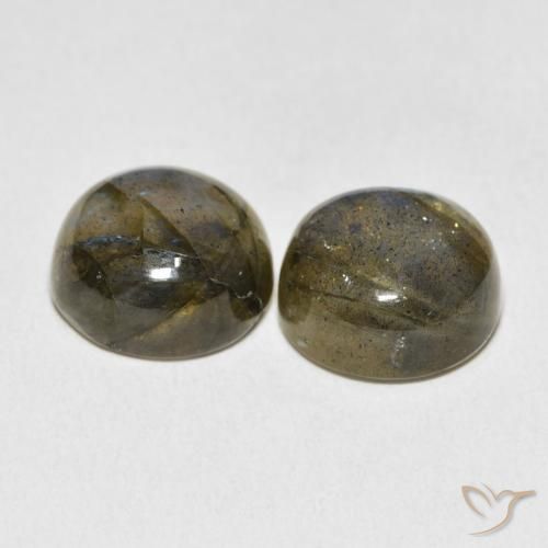 Pedras preciosas de Labradorita Multicolorido natural de 15.42 ct, Redondo, Translúcido