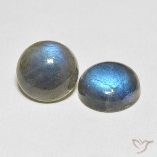 Pedras preciosas de Labradorita Multicolorido natural de 12.21 ct, Redondo, Translúcido