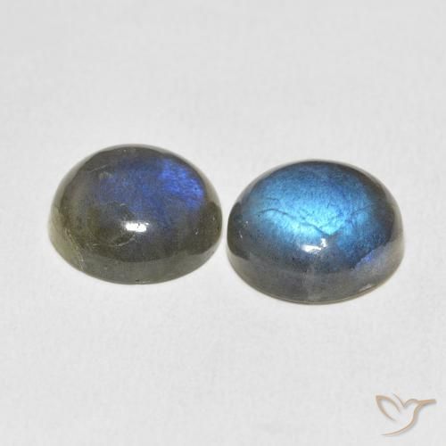 Pedras preciosas de Labradorita Multicolorido natural de 12.21 ct, Redondo, Translúcido