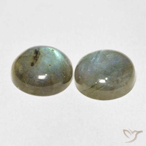 Pedras preciosas de Labradorita Multicolorido natural de 16.03 ct, Redondo, Translúcido