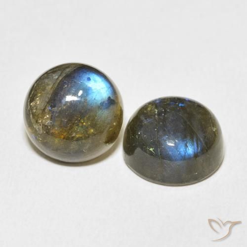 Pedras preciosas de Labradorita Multicolorido natural de 15.47 ct, Redondo, Translúcido